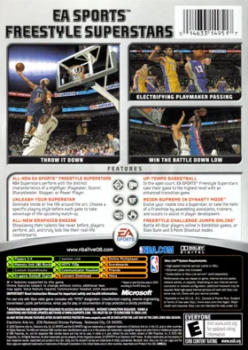 NBA Live 06 (USA) box cover back